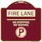Signmission Fire Lane No Parking No Waiting W/ No Parking Heavy-Gauge Aluminum Sign, 18" x 18", BU-1818-24003 A-DES-BU-1818-24003 - alternate 1
